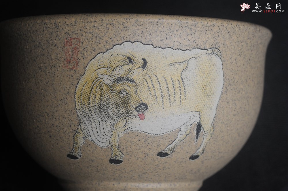 紫砂壶图片：美杯特惠 高温本山段泥 精致牛气哄哄主人杯 高性价比 - 宜兴紫砂壶网