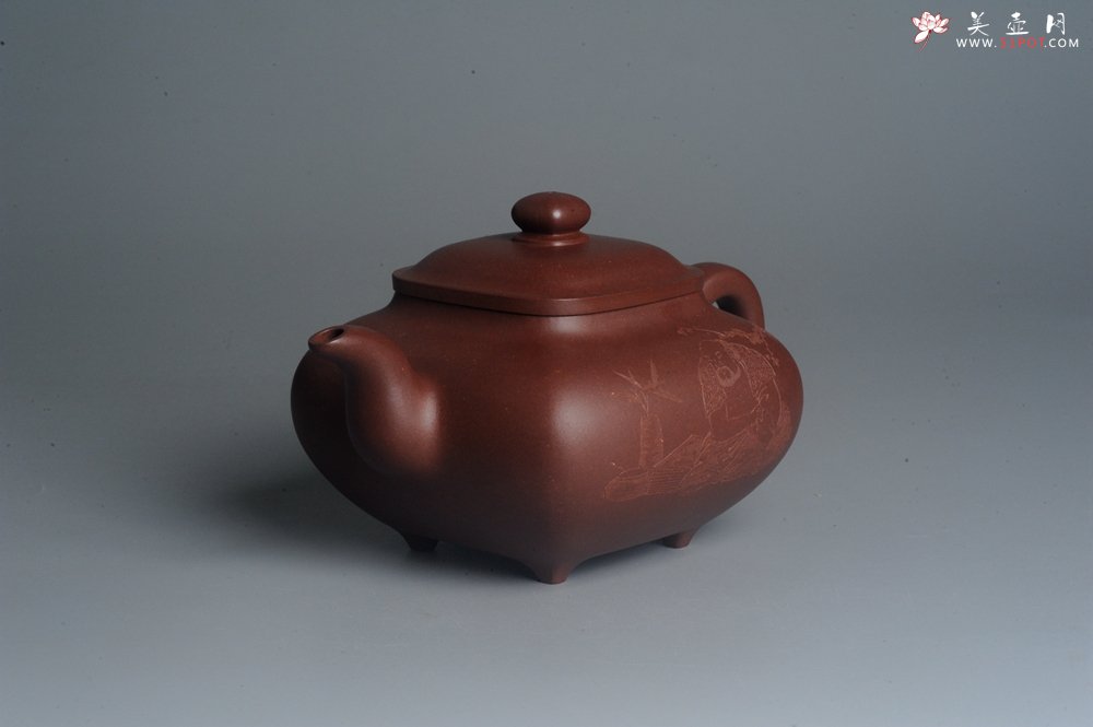 紫砂壶图片：实力派张海艳 全手工特好底槽清传炉壶 雪芽禅心舒峨眉 好壶期待与亲结缘 - 宜兴紫砂壶网