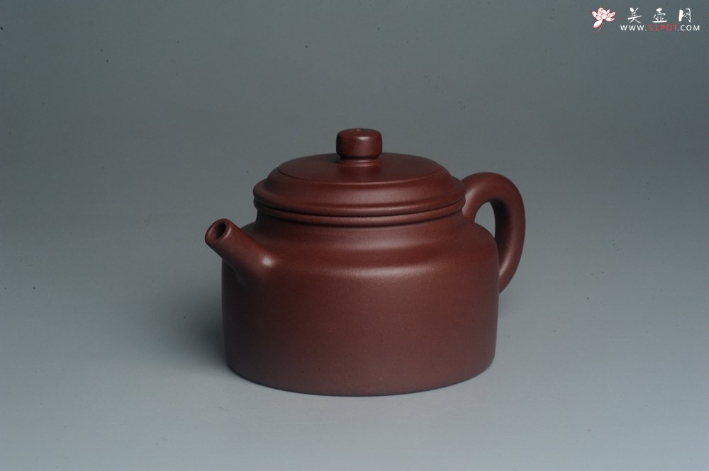 紫砂壶图片：油润黄龙山4号深井红皮龙 全手工德中壶 做工特好 - 宜兴紫砂壶网