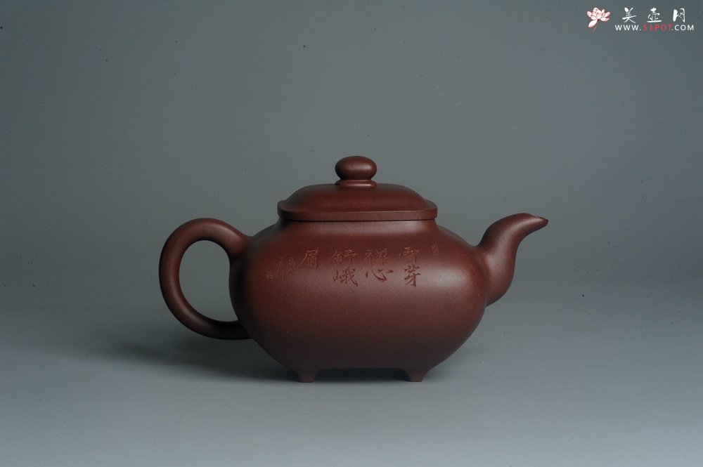 紫砂壶图片：实力派张海艳 全手工特好底槽清传炉壶 雪芽禅心舒峨眉 好壶期待与亲结缘 - 宜兴紫砂壶网