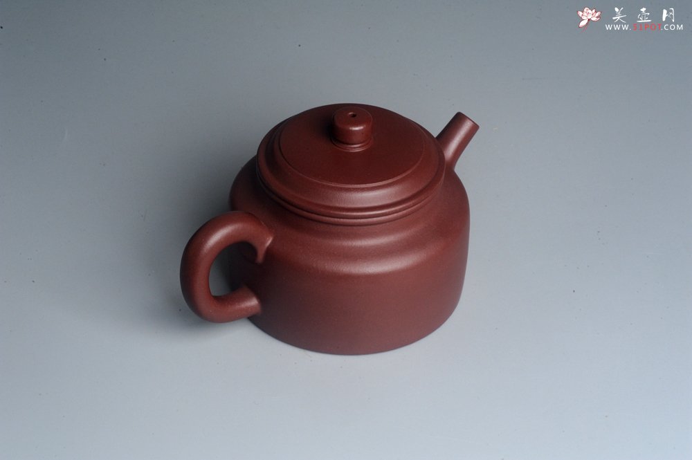 紫砂壶图片：油润黄龙山4号深井红皮龙 全手工德中壶 做工特好 - 宜兴紫砂壶网