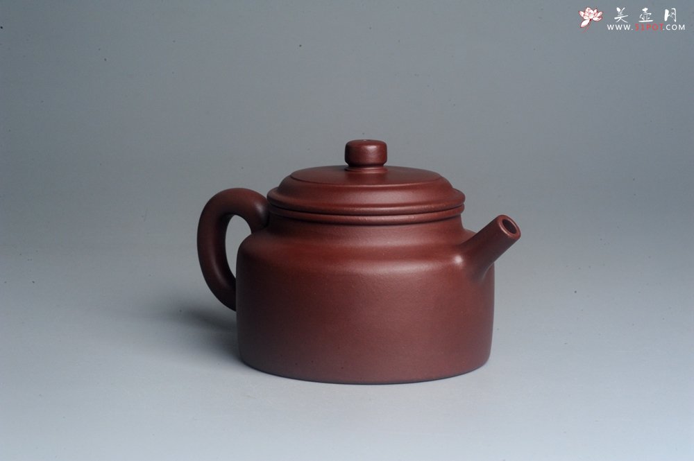 紫砂壶图片：油润黄龙山4号深井红皮龙 全手工德中壶 做工特好 - 宜兴紫砂壶网
