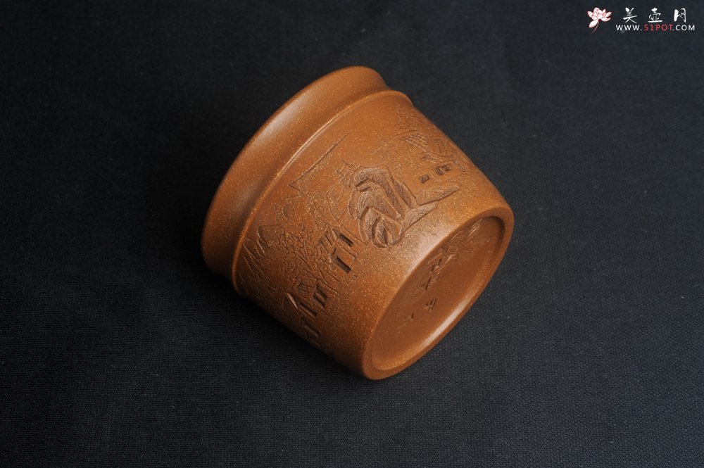 紫砂壶图片：美杯特惠 精致降坡泥江南春主人杯 - 宜兴紫砂壶网