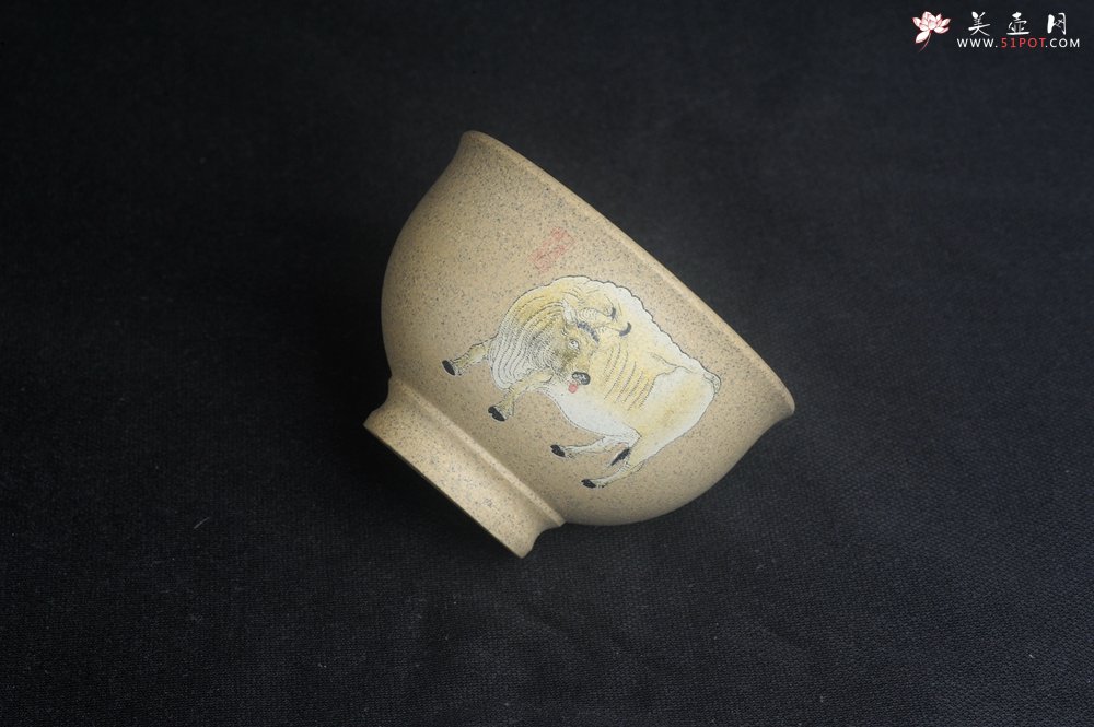 紫砂壶图片：美杯特惠 高温本山段泥 精致牛气哄哄主人杯 高性价比 - 宜兴紫砂壶网