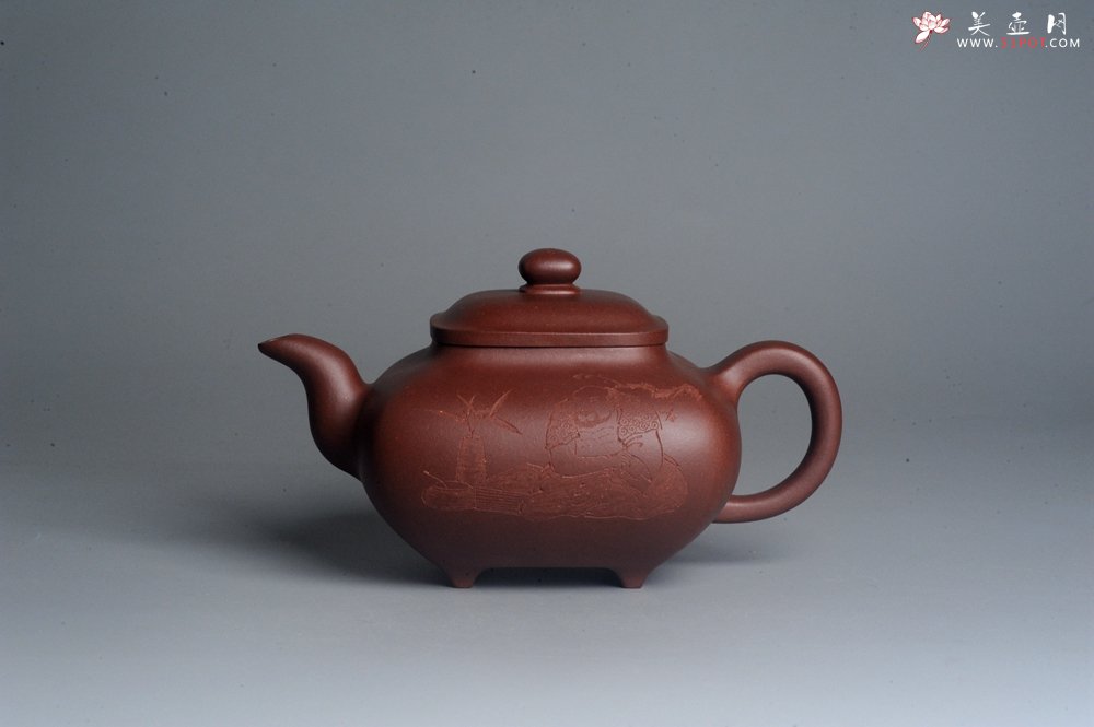 紫砂壶图片：实力派张海艳 全手工特好底槽清传炉壶 雪芽禅心舒峨眉 好壶期待与亲结缘 - 宜兴紫砂壶网