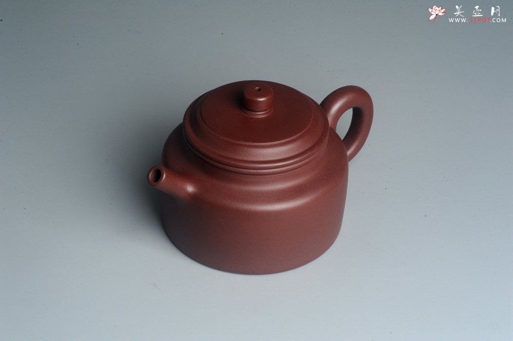 紫砂壶图片：油润黄龙山4号深井红皮龙 全手工德中壶 做工特好 - 宜兴紫砂壶网