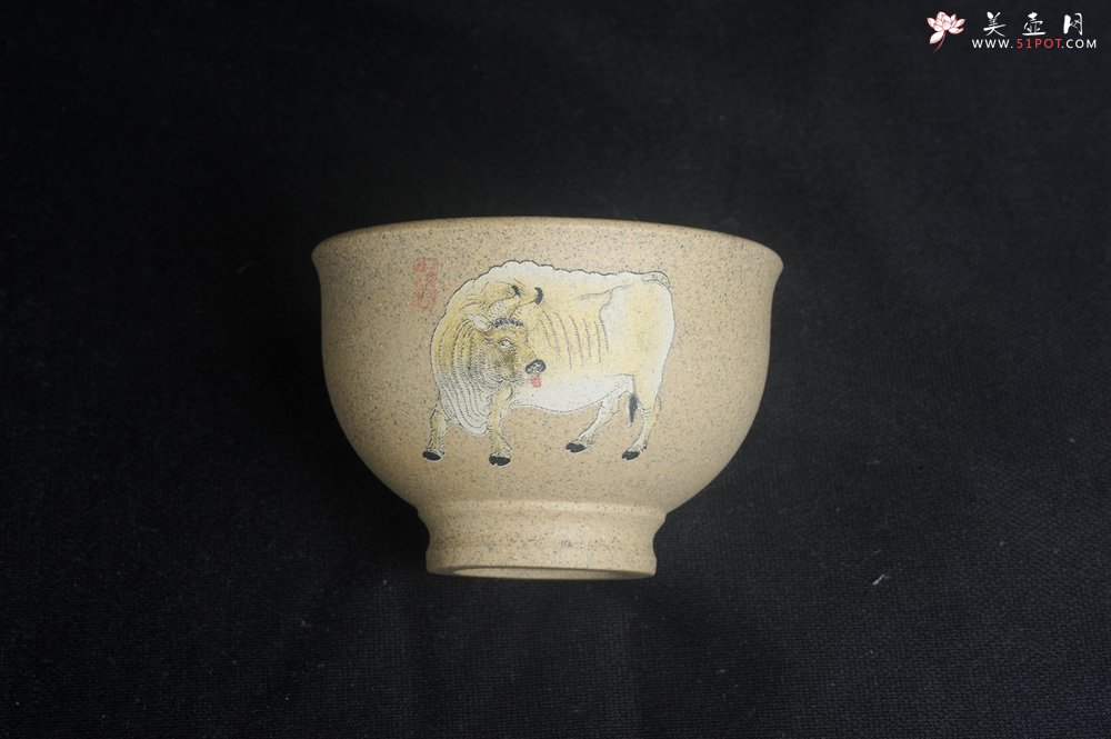 紫砂壶图片：美杯特惠 高温本山段泥 精致牛气哄哄主人杯 高性价比 - 宜兴紫砂壶网