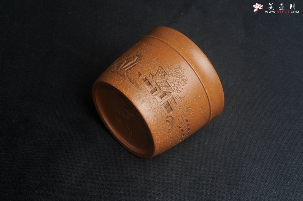 紫砂壶图片：美杯特惠 精致降坡泥江南春主人杯 - 宜兴紫砂壶网