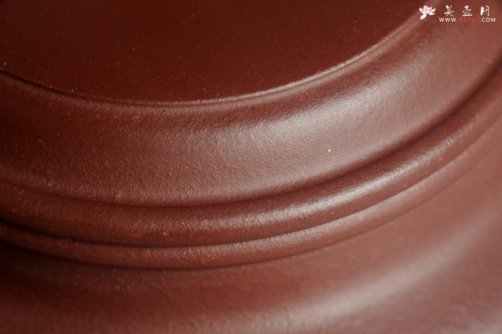 紫砂壶图片：油润黄龙山4号深井红皮龙 全手工德中壶 做工特好 - 宜兴紫砂壶网