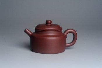 紫砂壶图片：油润黄龙山4号深井红皮龙 全手工德中壶 做工特好 - 宜兴紫砂壶网