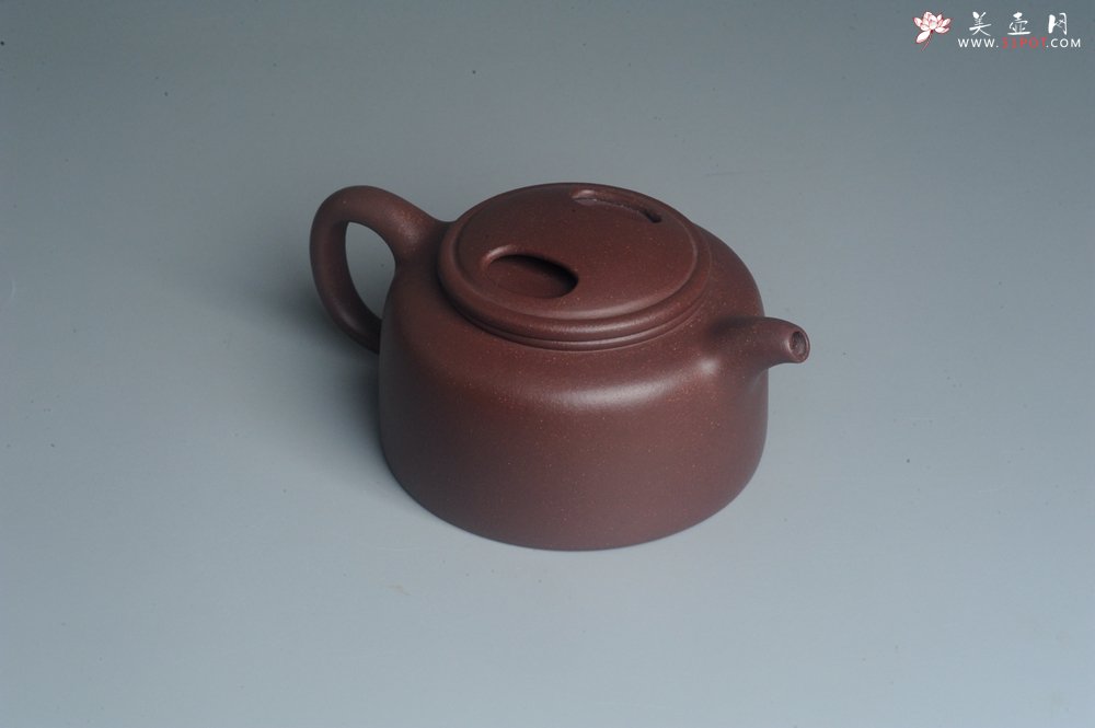 紫砂壶图片：美壶网紫砂壶特惠 精致紫泥手工牛盖井栏茶壶 茶具 - 宜兴紫砂壶网