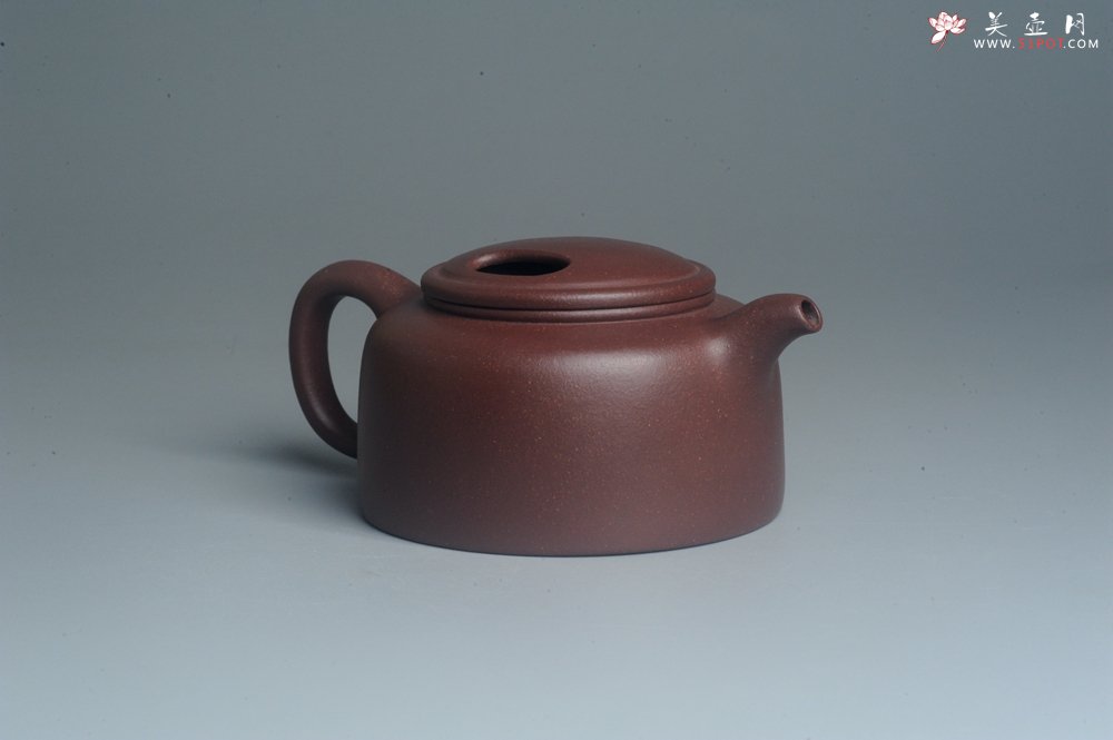 紫砂壶图片：美壶网紫砂壶特惠 精致紫泥手工牛盖井栏茶壶 茶具 - 宜兴紫砂壶网