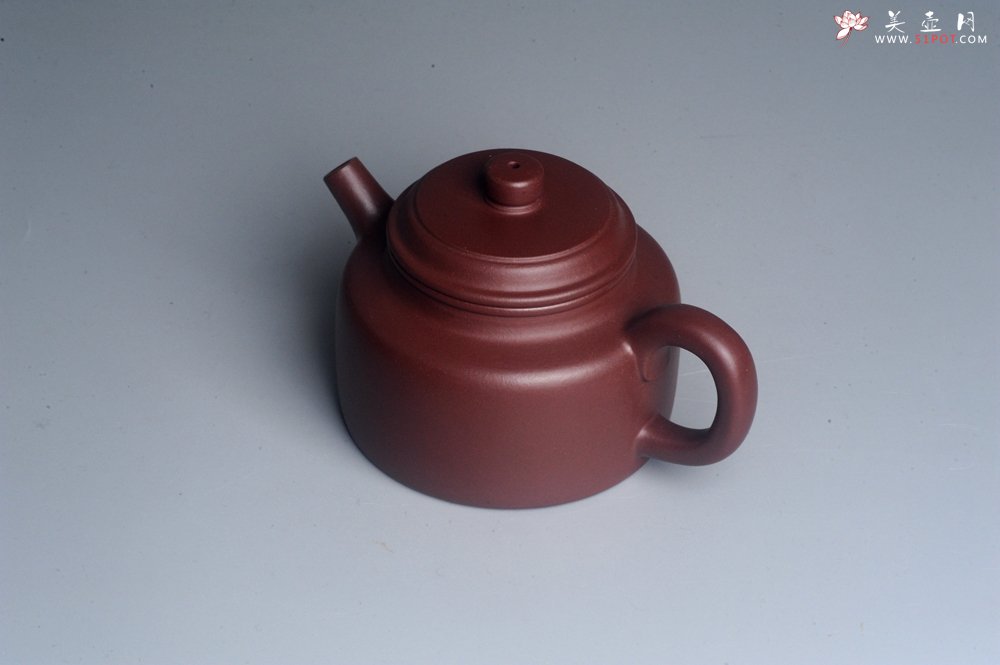 紫砂壶图片：油润黄龙山4号深井红皮龙 全手工德中壶 做工特好 - 宜兴紫砂壶网