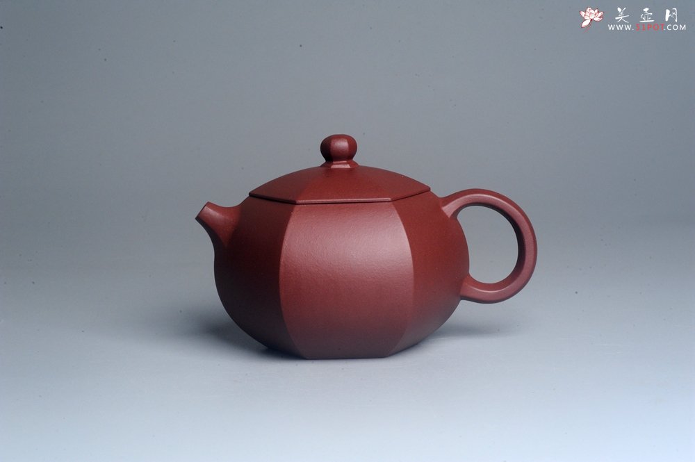 紫砂壶图片：美壶特惠 潜力股凌晨 全手工紫红泥六方西施壶 - 宜兴紫砂壶网