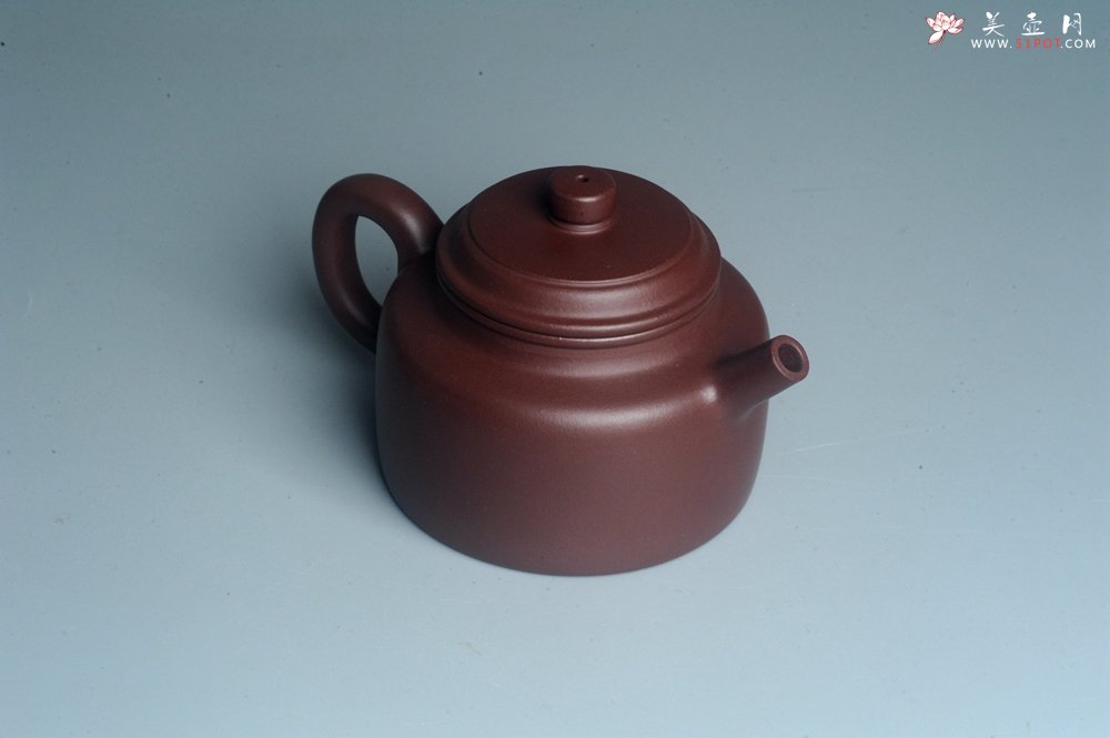 紫砂壶图片：油润黄龙山4号深井红皮龙 全手工德中壶 做工特好 - 宜兴紫砂壶网
