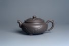 紫砂壶图片：美壶特惠  优质青灰段泥精工三角如意茶壶 茶具 单壶 - 宜兴紫砂壶网