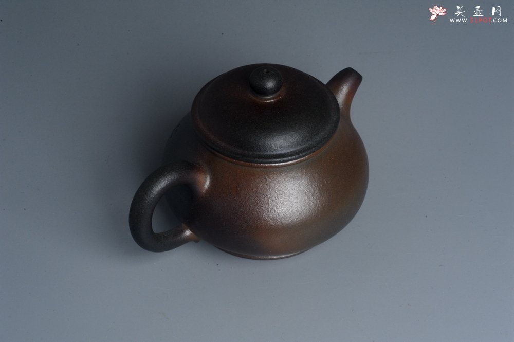 紫砂壶图片：美壶特惠 精致柴烧青灰泥潘壶手工紫砂壶 茶壶 茶具 单壶 - 宜兴紫砂壶网