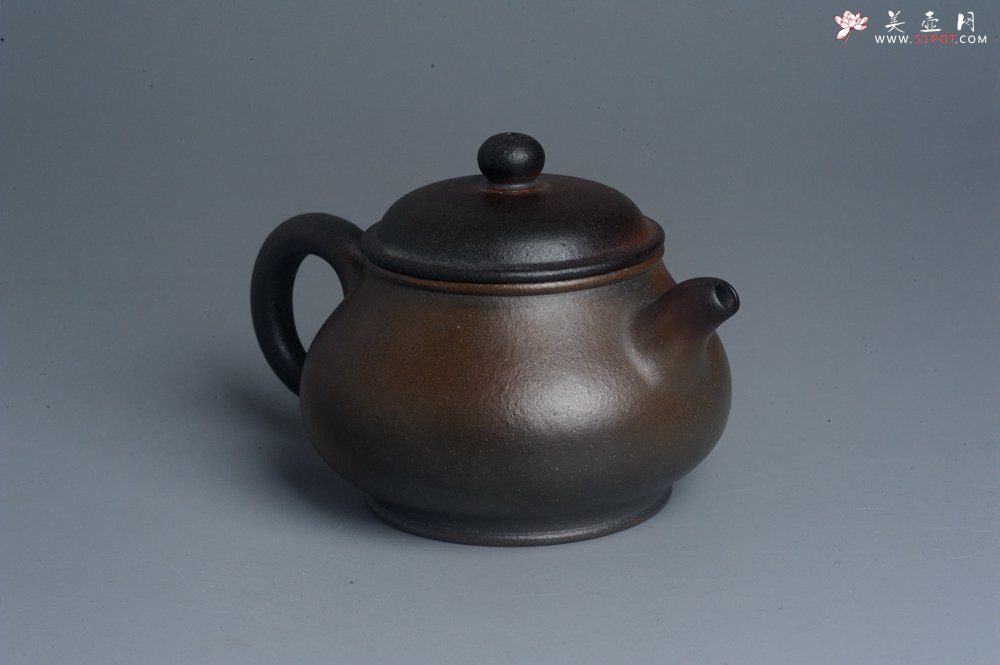 紫砂壶图片：美壶特惠 精致柴烧青灰泥潘壶手工紫砂壶 茶壶 茶具 单壶 - 宜兴紫砂壶网