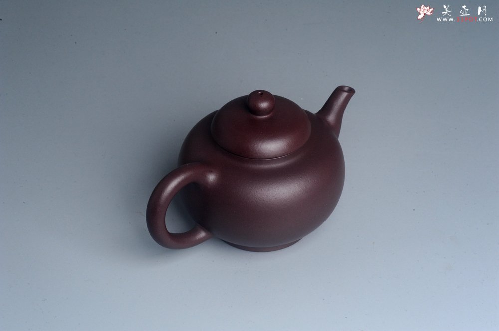 紫砂壶图片：油润黄龙山底槽青 全手工熹微壶  期待与您结缘 - 宜兴紫砂壶网