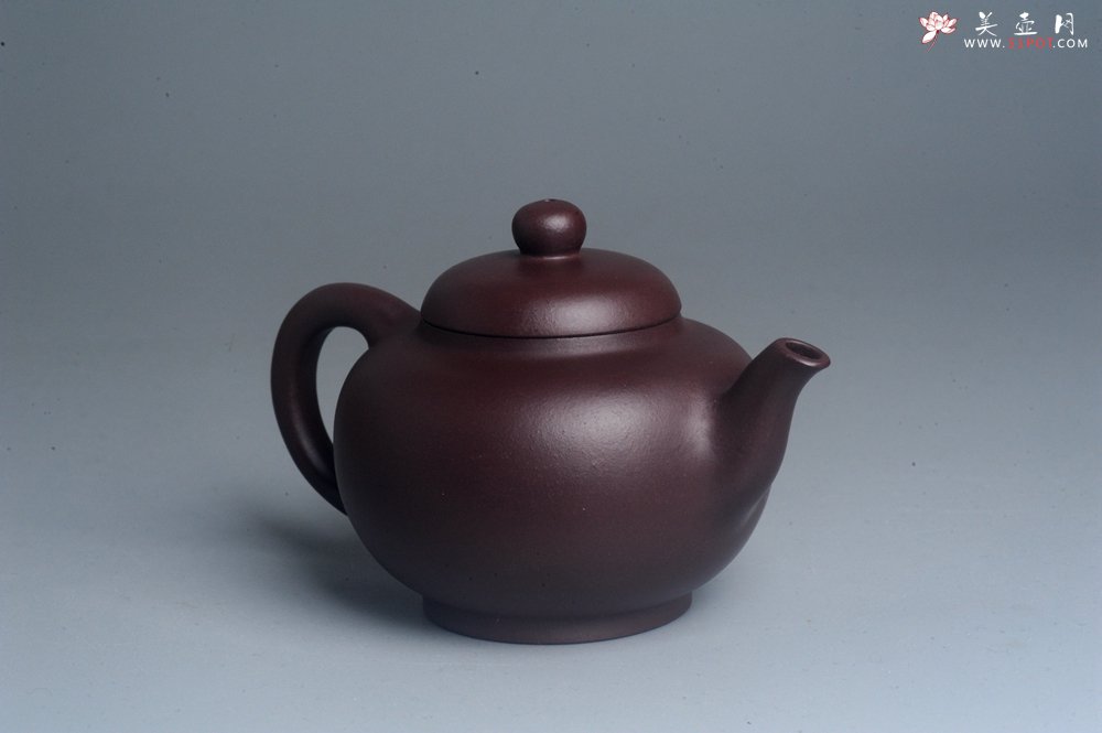 紫砂壶图片：油润黄龙山底槽青 全手工熹微壶  期待与您结缘 - 宜兴紫砂壶网