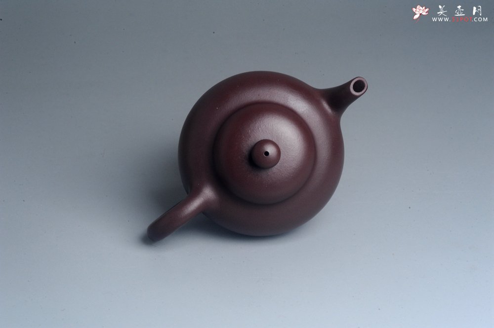 紫砂壶图片：油润黄龙山底槽青 全手工熹微壶  期待与您结缘 - 宜兴紫砂壶网