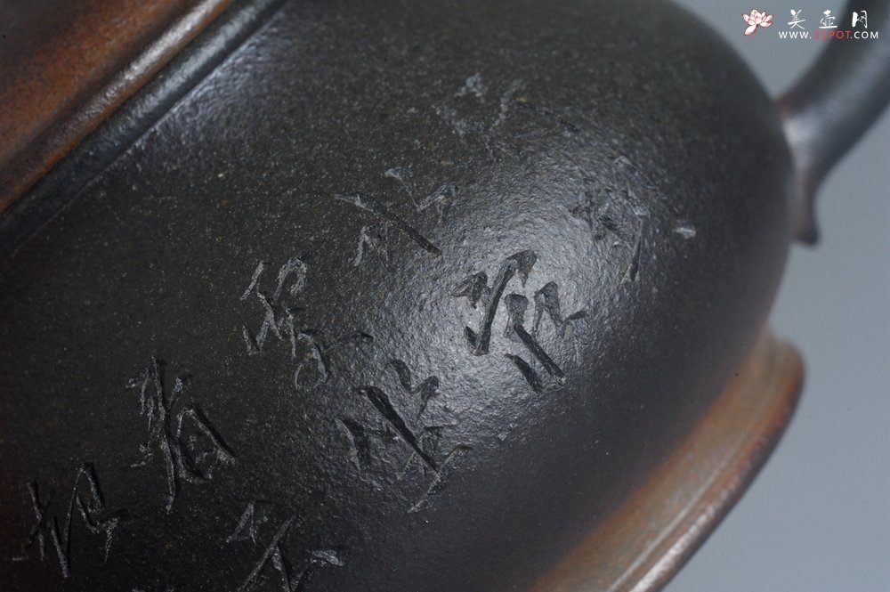 紫砂壶图片：美壶特惠 精致柴烧青灰泥潘壶手工紫砂壶 茶壶 茶具 单壶 - 宜兴紫砂壶网