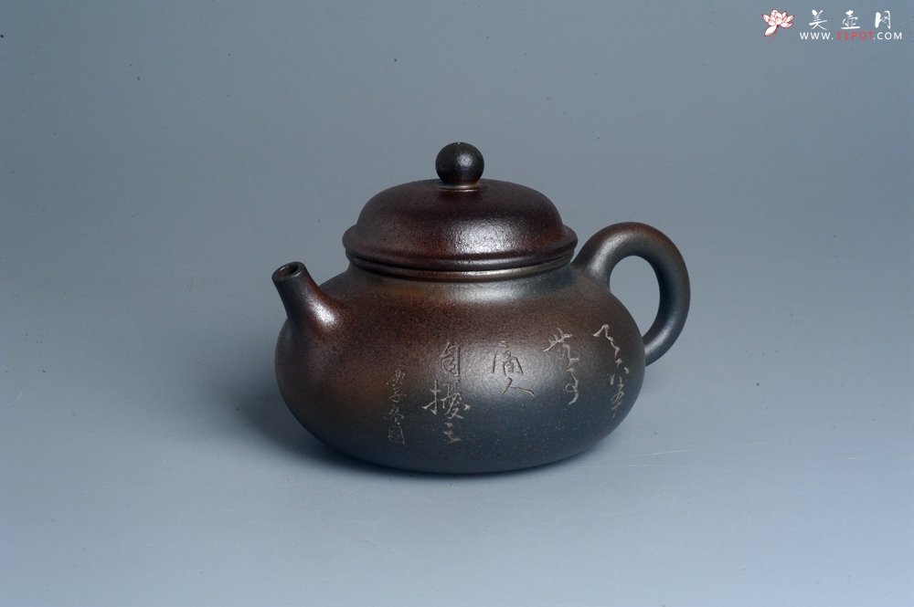 紫砂壶图片：美壶特惠 精致柴烧青灰泥容天壶手工紫砂壶 茶壶 茶具 单壶 - 宜兴紫砂壶网