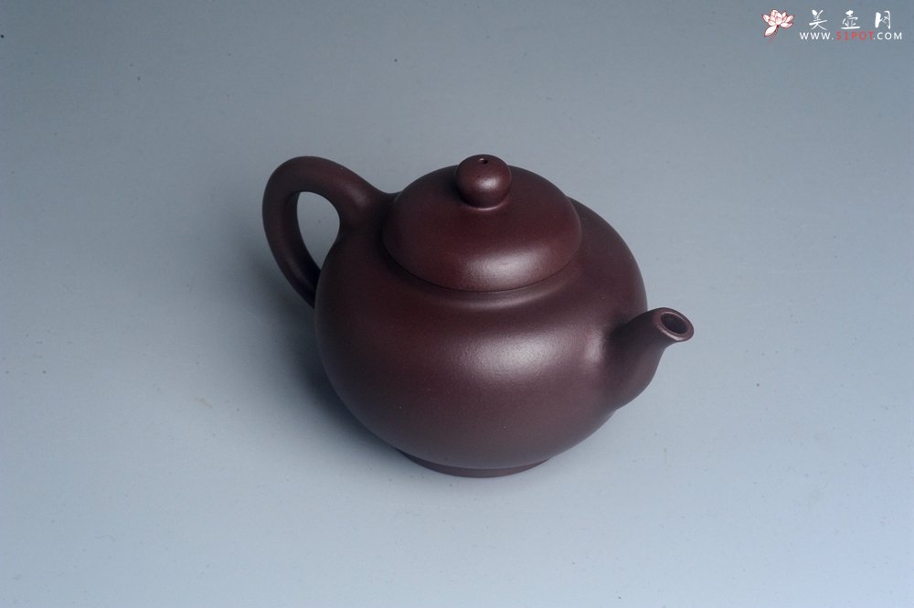 紫砂壶图片：油润黄龙山底槽青 全手工熹微壶  期待与您结缘 - 宜兴紫砂壶网