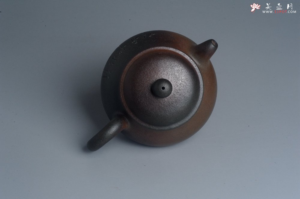 紫砂壶图片：美壶特惠 精致柴烧青灰泥潘壶手工紫砂壶 茶壶 茶具 单壶 - 宜兴紫砂壶网