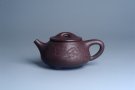 紫砂壶图片：实力派工艺师周斌 优质底槽青全手工精工满瓢壶 刘伟涛徒昊然装饰兰草图 一香已足压千红 - 宜兴紫砂壶网