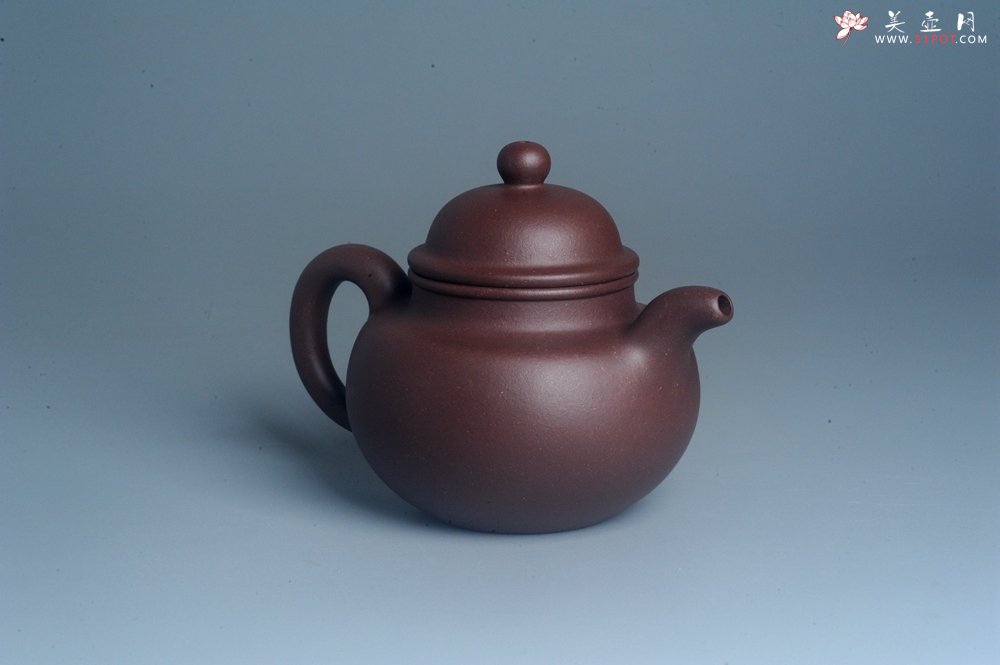 紫砂壶图片：油润底曹青 全手工寿珍掇球 深得老味 做工灰常好 请君细品 作品说话 - 宜兴紫砂壶网