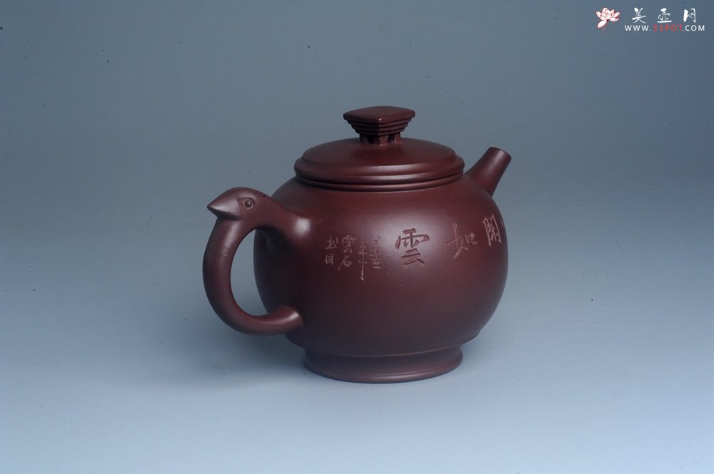 紫砂壶图片：美壶特惠 优质紫泥精致凤鸣壶 - 宜兴紫砂壶网