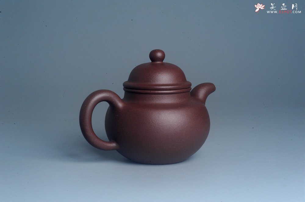 紫砂壶图片：油润底曹青 全手工寿珍掇球 深得老味 做工灰常好 请君细品 作品说话 - 宜兴紫砂壶网