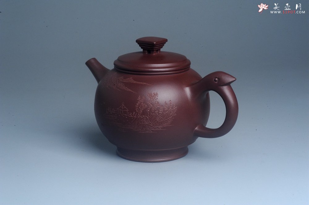 紫砂壶图片：美壶特惠 优质紫泥精致凤鸣壶 - 宜兴紫砂壶网