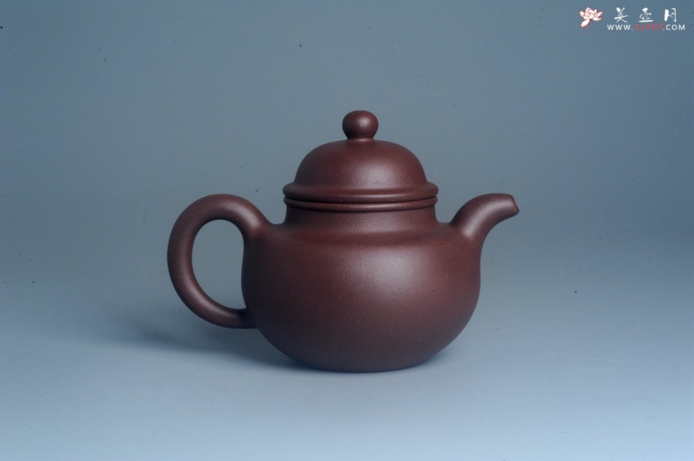 紫砂壶图片：油润底曹青 全手工寿珍掇球 深得老味 做工灰常好 请君细品 作品说话 - 宜兴紫砂壶网