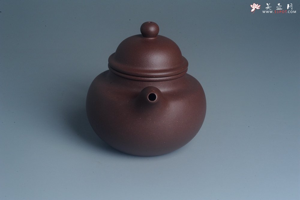 紫砂壶图片：油润底曹青 全手工寿珍掇球 深得老味 做工灰常好 请君细品 作品说话 - 宜兴紫砂壶网