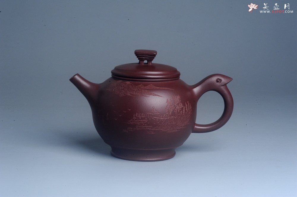 紫砂壶图片：美壶特惠 优质紫泥精致凤鸣壶 - 宜兴紫砂壶网