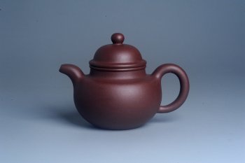 紫砂壶图片：油润底曹青 全手工寿珍掇球 深得老味 做工灰常好 请君细品 作品说话 - 宜兴紫砂壶网