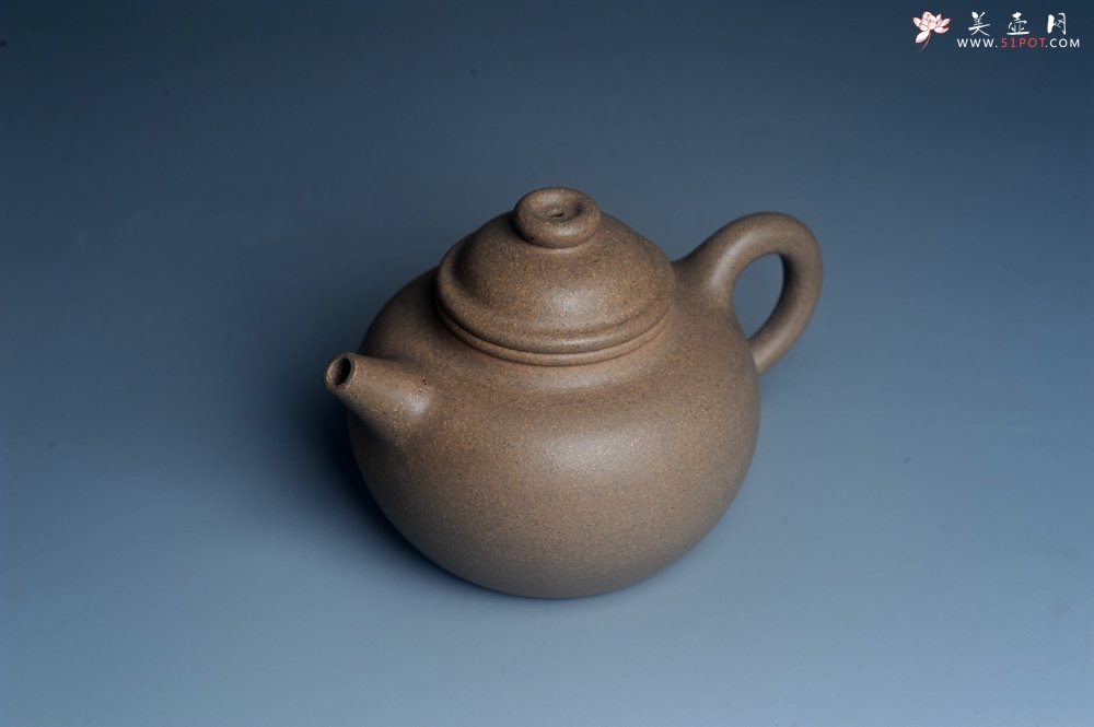 紫砂壶图片：特好高温本山老段泥 全手工大彬圈钮紫砂壶 - 宜兴紫砂壶网