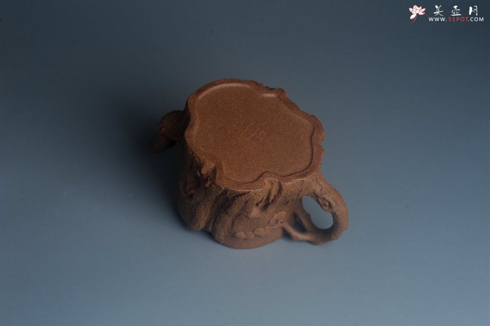 紫砂壶图片：潜力股唐老师 全手工精致老段松桩壶 肌理丰富生动 期待与您结缘 - 宜兴紫砂壶网