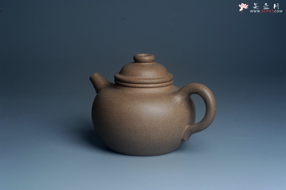 紫砂壶图片：特好高温本山老段泥 全手工大彬圈钮紫砂壶 - 宜兴紫砂壶网