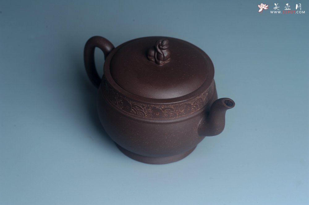 紫砂壶图片：美壶特惠 大口实用精工瑞狮壶 茶人醉爱 - 宜兴紫砂壶网