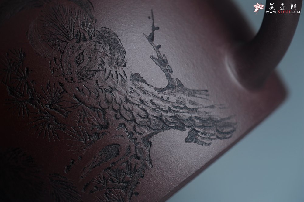 紫砂壶图片：实力派工艺师文砂苑堂主周斌 优质底槽青全手工精工秦权壶 秋果飘香庆丰收 满月增辉逢双喜 - 宜兴紫砂壶网