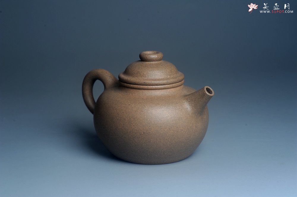 紫砂壶图片：特好高温本山老段泥 全手工大彬圈钮紫砂壶 - 宜兴紫砂壶网