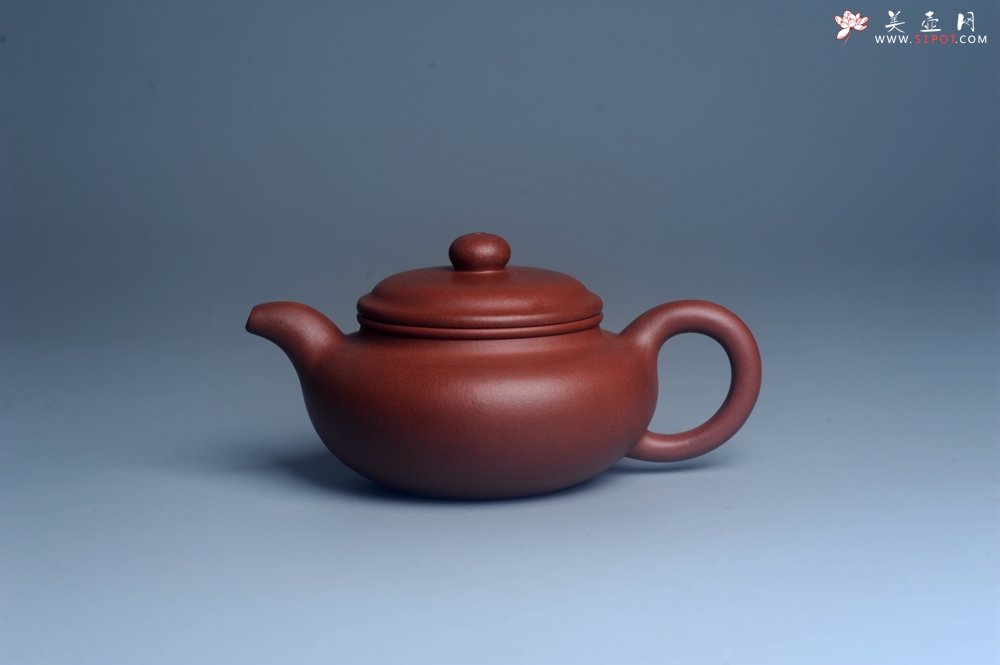 紫砂壶图片：油润底曹青 全手工寿珍仿古 深得老味 做工特好 - 宜兴紫砂壶网