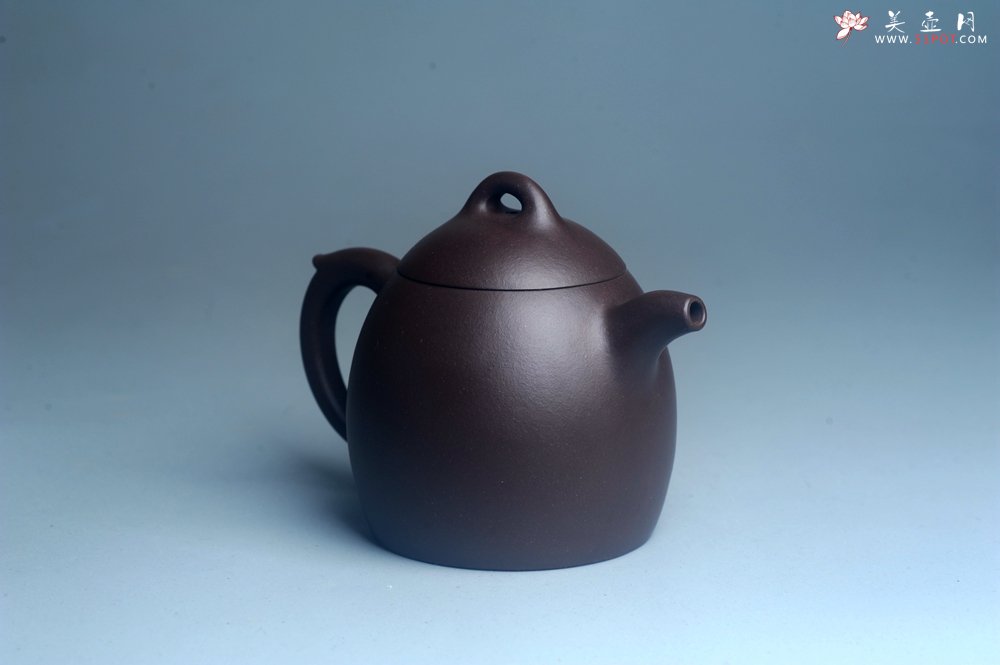 紫砂壶图片：美壶特惠 超精致老紫泥秦权壶 特文气 - 宜兴紫砂壶网