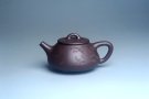 紫砂壶图片：油润底曹青 全手工石瓢壶 装饰喜上眉梢 特文气 - 宜兴紫砂壶网