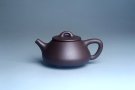 紫砂壶图片：油润底曹青 全手工石瓢壶 特文气 - 宜兴紫砂壶网
