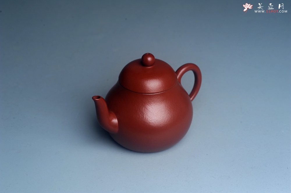 紫砂壶图片：美壶特惠 特好朱泥精致小君德壶 茶人醉爱 - 宜兴紫砂壶网