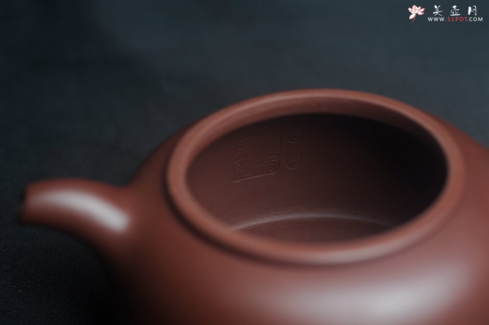 紫砂壶图片：潜力股周小培老师 4号井深井红皮龙 全手工过桥井栏壶 - 宜兴紫砂壶网
